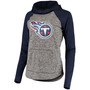 Women's Heathered Gray-Navy Tennessee Titans Championship Ring Pullover Hoodie