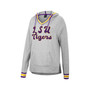 Women's Heathered Gray LSU Tigers Andy V-Neck Pullover Hoodie