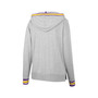 Women's Heathered Gray LSU Tigers Andy V-Neck Pullover Hoodie