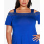 Plus Size Cold-Shoulder Top