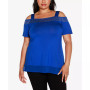 Plus Size Cold-Shoulder Top