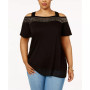 Plus Size Cold-Shoulder Top