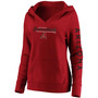 Plus Size Red Arizona Diamondbacks Core High Class Crossover Pullover Hoodie