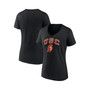 Women's Branded Black USC Trojans Evergreen Campus V-Neck T-shirt