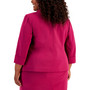 Plus Size 3/4-Sleeve Shawl Collar Blazer