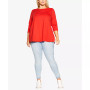 Plus Size Crew Neck Top