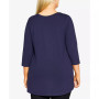 Plus Size Crew Neck Top