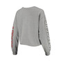 Women's Heathered Gray Wisconsin Badgers Ultra Max Parkway Long Sleeve Cropped T-shirt