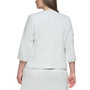 Plus Size 3/4-Sleeve Open-Front Jacket