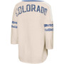 Women's Oatmeal Co Rockies Highlight 3/4 Sleeve T-shirt