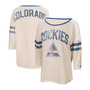 Women's Oatmeal Co Rockies Highlight 3/4 Sleeve T-shirt