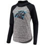 Women's Heathered Gray-Black Carolina Panthers Championship Ring Pullover Hoodie