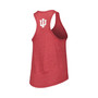 Women's Heather Crimson Indiana Hoosiers Two-Hit Intramural Tri-Blend Scoop Neck Racerback Tank Top