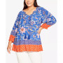 Plus Size Brea Peasant Top