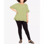 Plus Size Rivka Frill Crew Neck Top