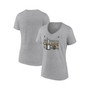 Women's Branded Heather Gray Vegas Golden Knights 2023 Stanley Cup Champions Locker Room V-Neck T-shirt