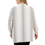 Plus Size Printed Popover Tunic
