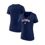 Women's Branded Navy UConn Huskies Evergreen Campus V-Neck T-shirt