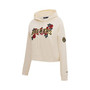 Women's Cream Milwaukee Brewers Roses Pullover Hoodie