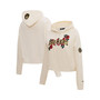 Women's Cream Milwaukee Brewers Roses Pullover Hoodie