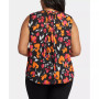 Plus Size Sleeveless Pintuck Blouse
