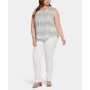 Plus Size Sleeveless Pintuck Blouse