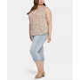 Plus Size Sleeveless Pintuck Blouse
