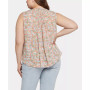 Plus Size Sleeveless Pintuck Blouse