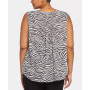 Plus Size Sleeveless Pintuck Blouse