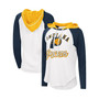 Women's White Indiana Pacers MVP Raglan Hoodie Long Sleeve T-shirt