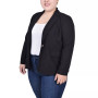 Plus Size Long Sleeve Scuba Crepe Blazer