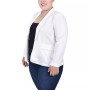 Plus Size Long Sleeve Scuba Crepe Blazer