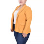 Plus Size Long Sleeve Scuba Crepe Blazer
