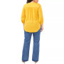 Plus Size V-Neck 3/4-Sleeve Blouse