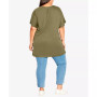 Plus Size Pocket Pleat Tunic Top