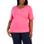 Plus Size Henley Top, Created for Macy's