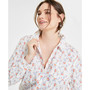 Plus Size Long-Sleeve Floral-Print Shirt, Created for Macy's