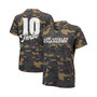 Women's Justin Herbert Camo Los Angeles Chargers Name and Number Tri-Blend V-Neck T-shirt