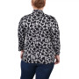 Plus Size 3/4 Sleeve Two-Fer Top