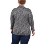 Plus Size 3/4 Sleeve Two-Fer Top