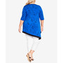 Plus Size Visage Asymmetrical Tunic Top