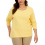 Plus Size Long Sleeve Top, Created for Macy's