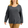 Plus Size Long Sleeve Top, Created for Macy's