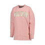Women's Pink Wisconsin Badgers La Jolla Fleece Pullover Sweatshirt