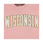 Women's Pink Wisconsin Badgers La Jolla Fleece Pullover Sweatshirt