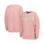Women's Pink Wisconsin Badgers La Jolla Fleece Pullover Sweatshirt