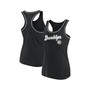 Women's Branded Black Brooklyn Nets Wordmark Logo Racerback Tank Top