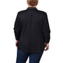 Plus Size Long Sleeve Satin Lapel Blazer