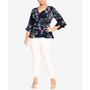 Trendy Plus Size Astrid Print Top