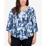 Plus Size Classics Mini Stained Glass Pointed Hem Top